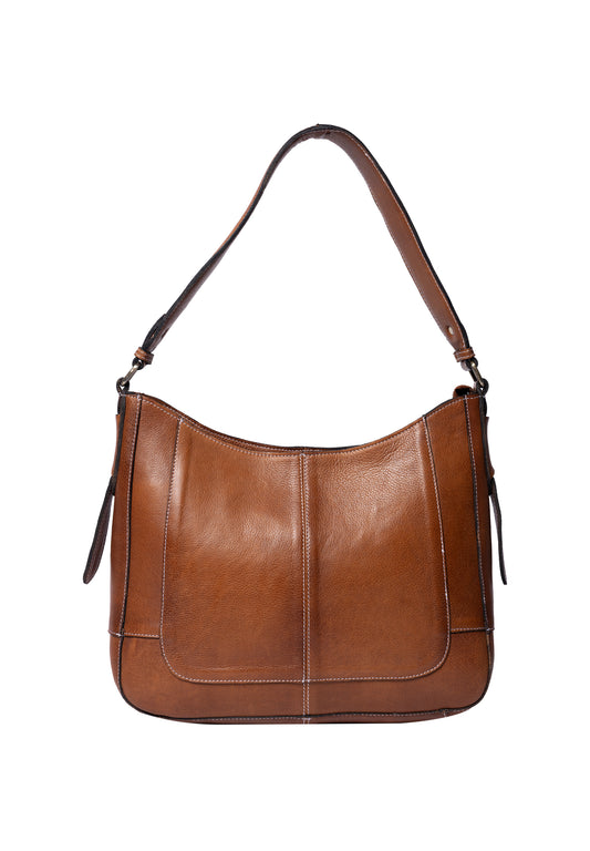 Neri leðurtaska, walnut