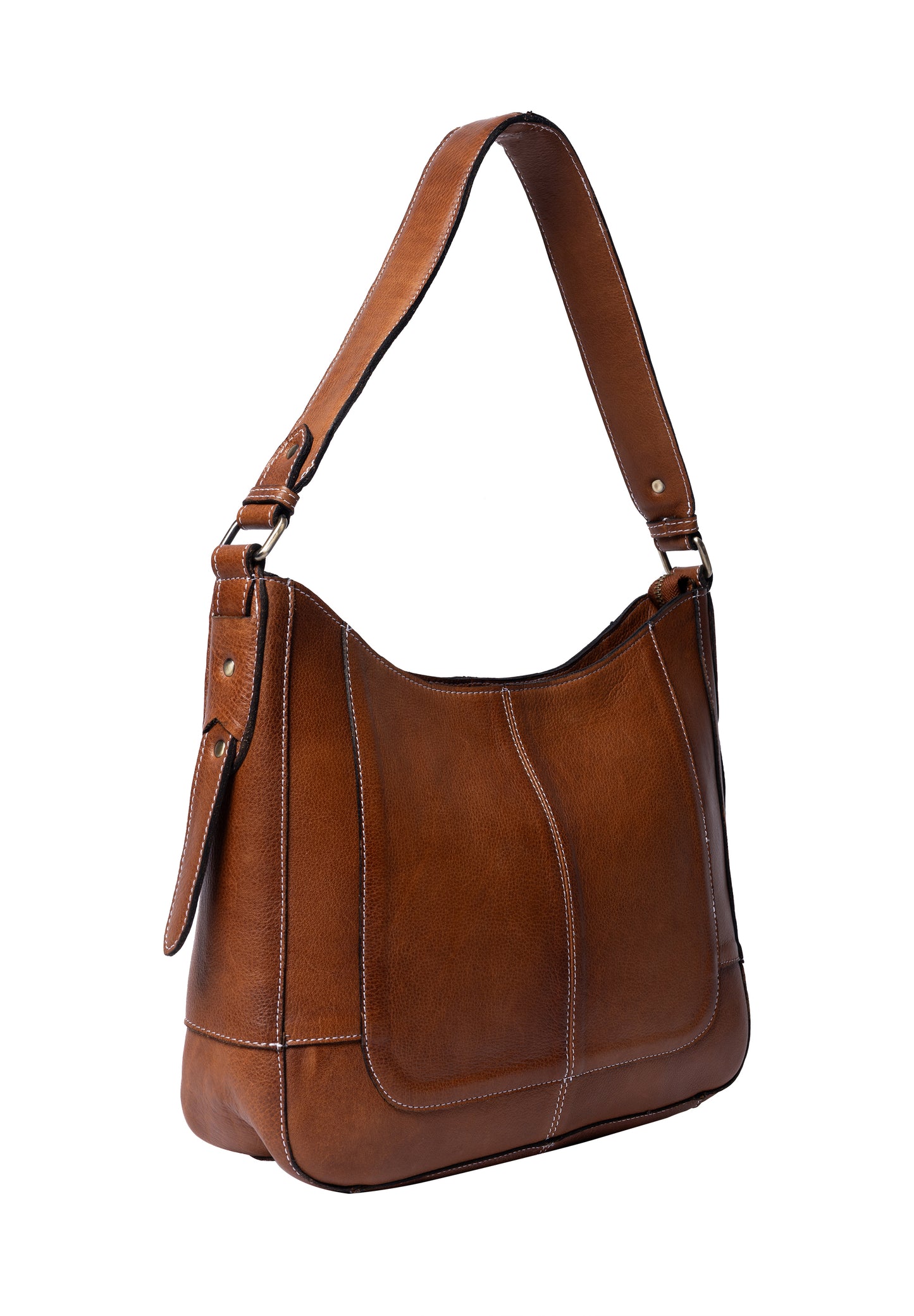 Neri leðurtaska, walnut