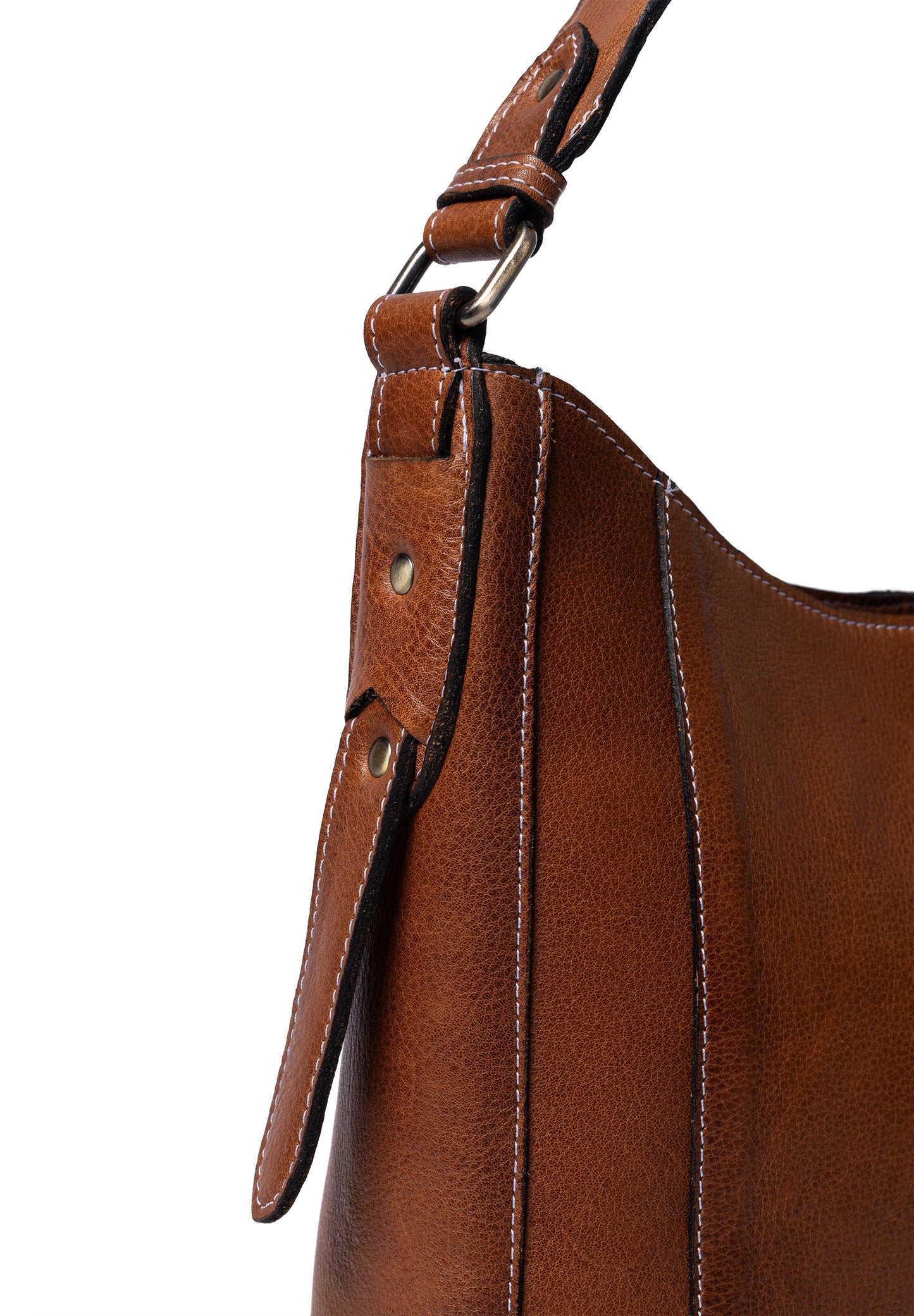 Neri leðurtaska, walnut