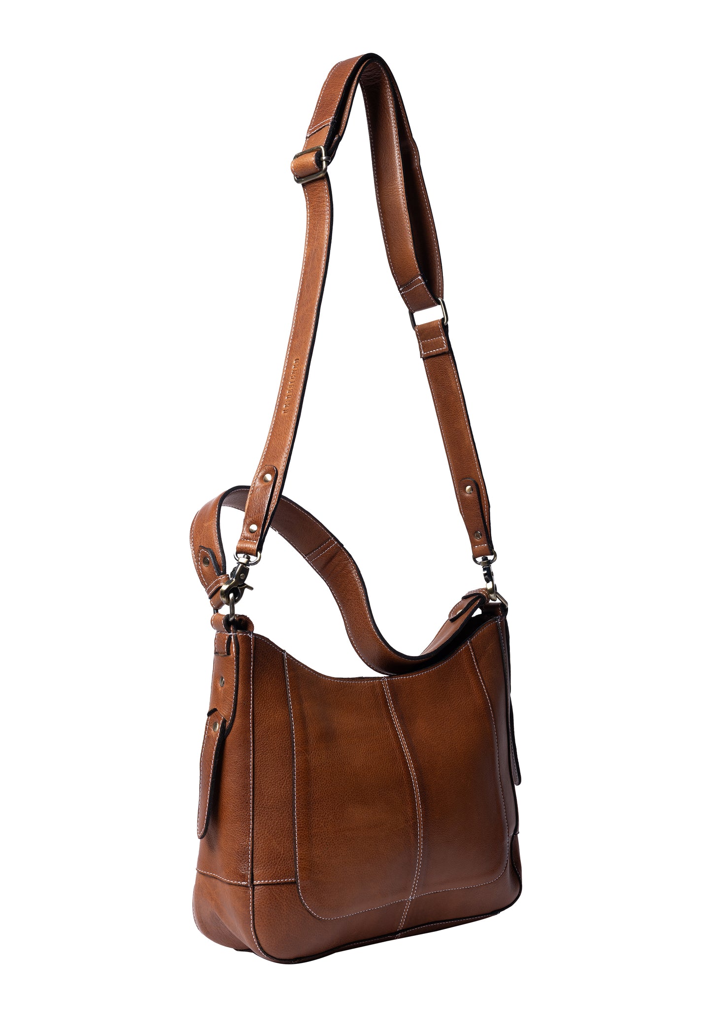 Neri leðurtaska, walnut