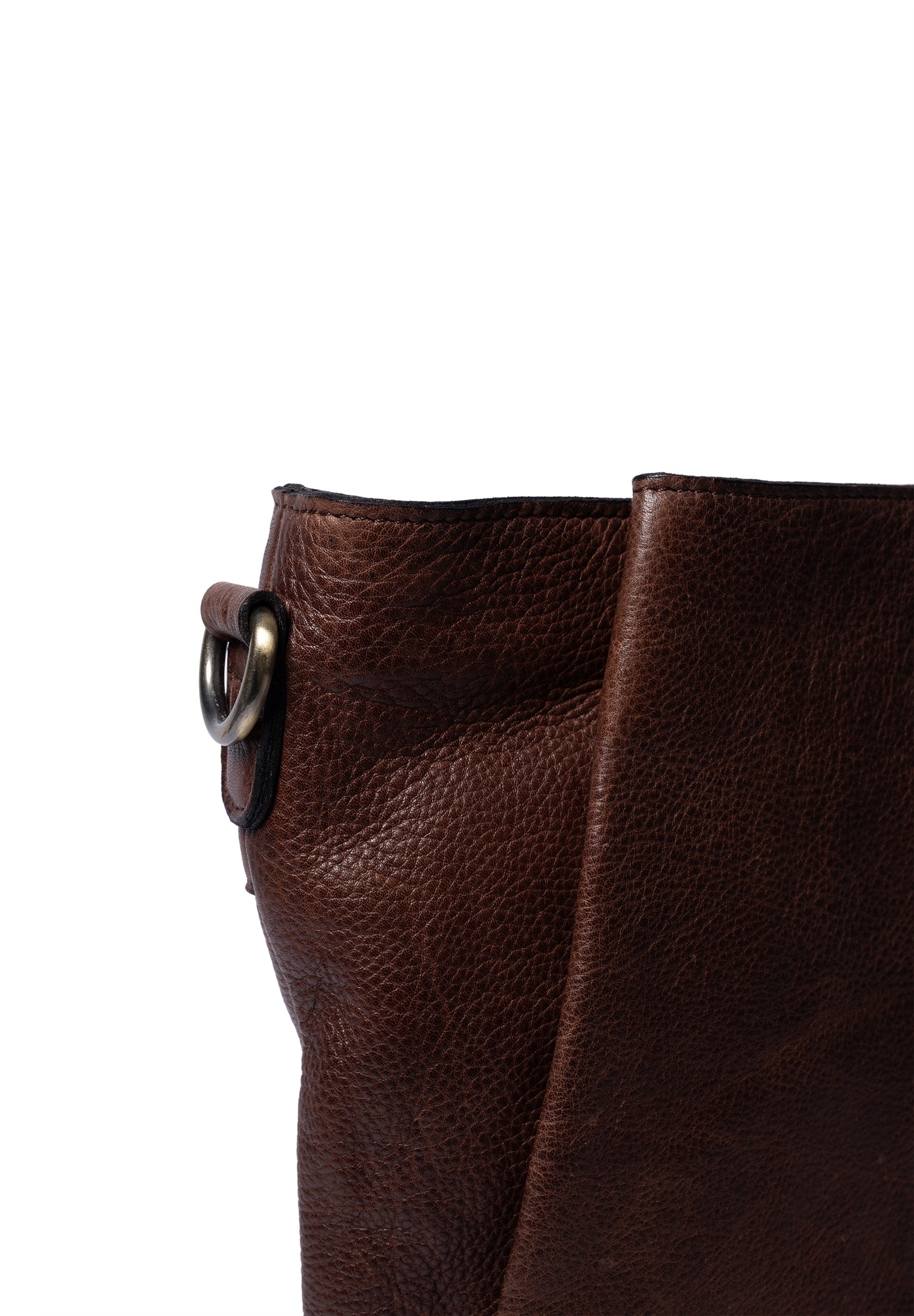 Nisa leðurtaska, millistærð, Woodsmoke