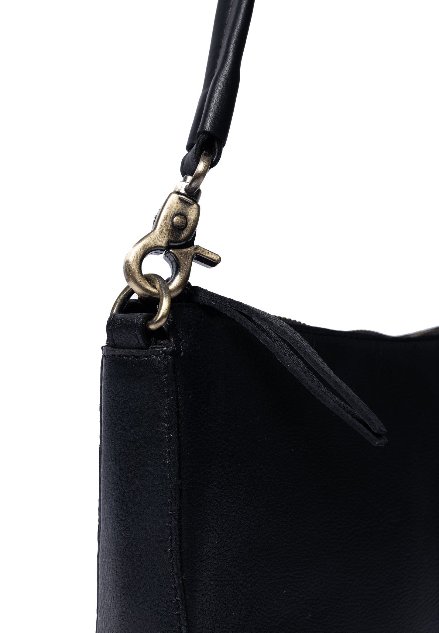 Nada leðurtaska, svört