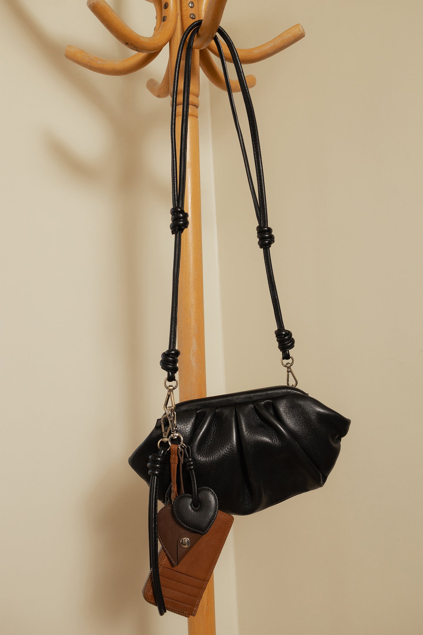 Noha leður hliðartaska