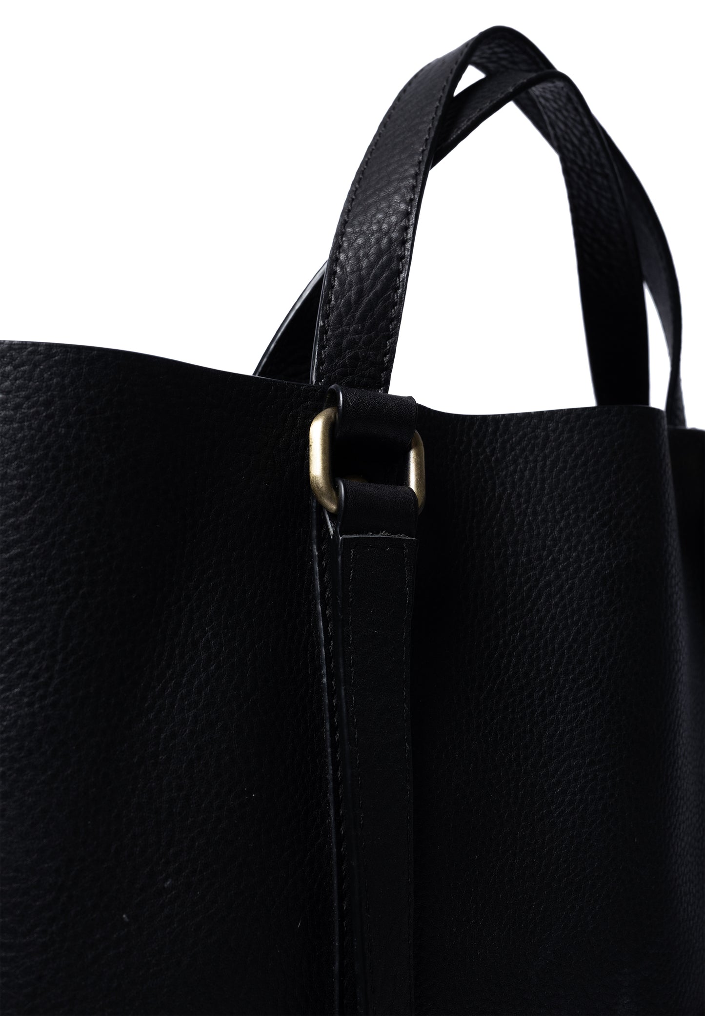 Nanni leðurtaska, svört