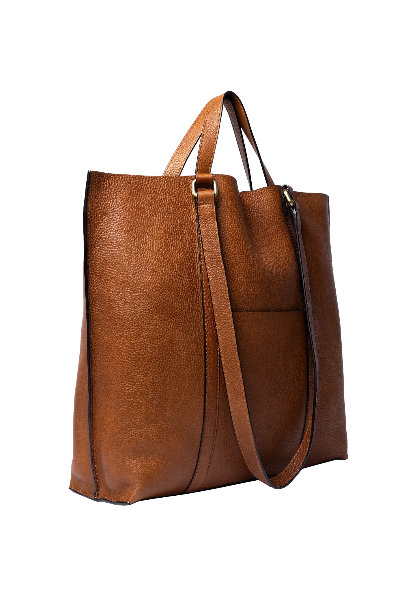 Nanni leðurtaska, tan