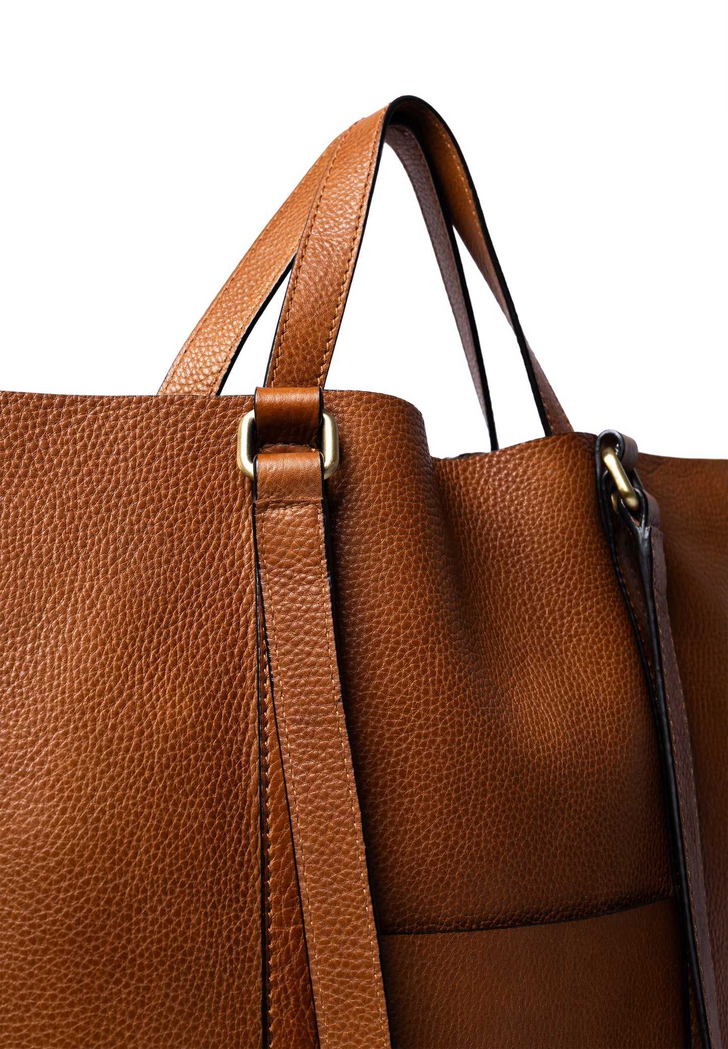 Nanni leðurtaska, tan