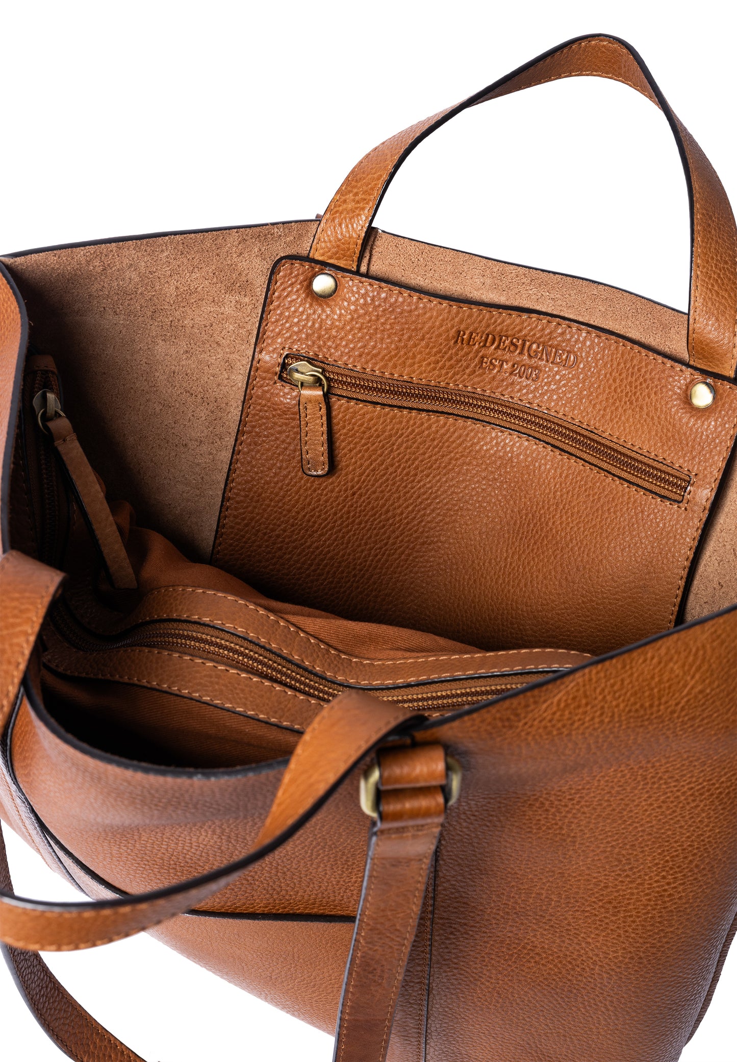 Nanni leðurtaska, tan