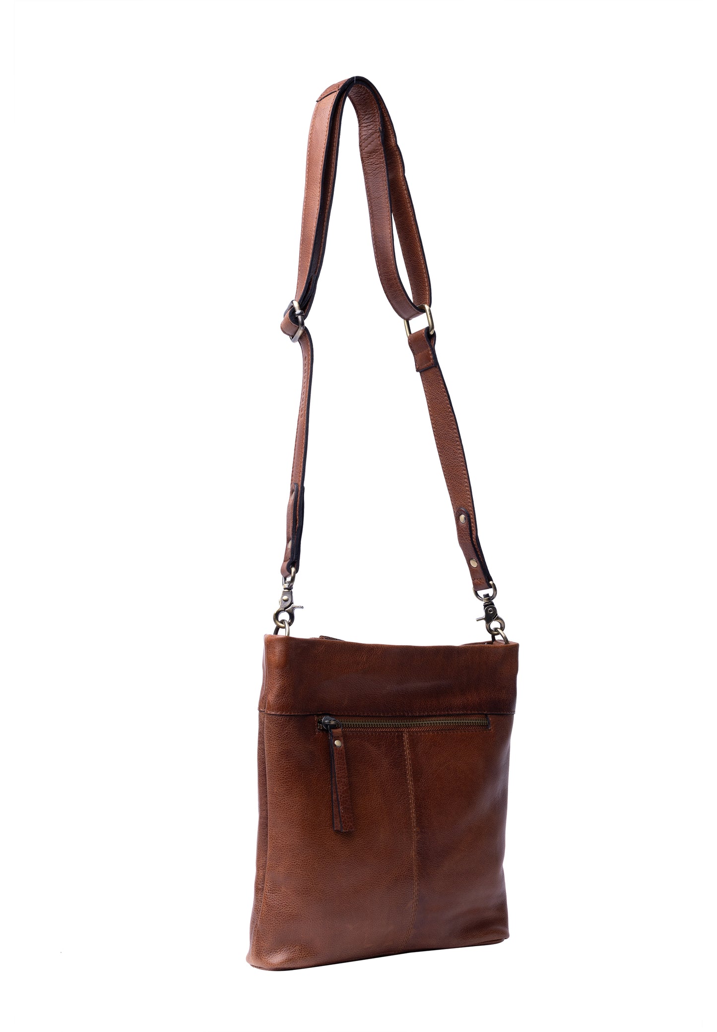 Olea leðurtaska, minni -walnut