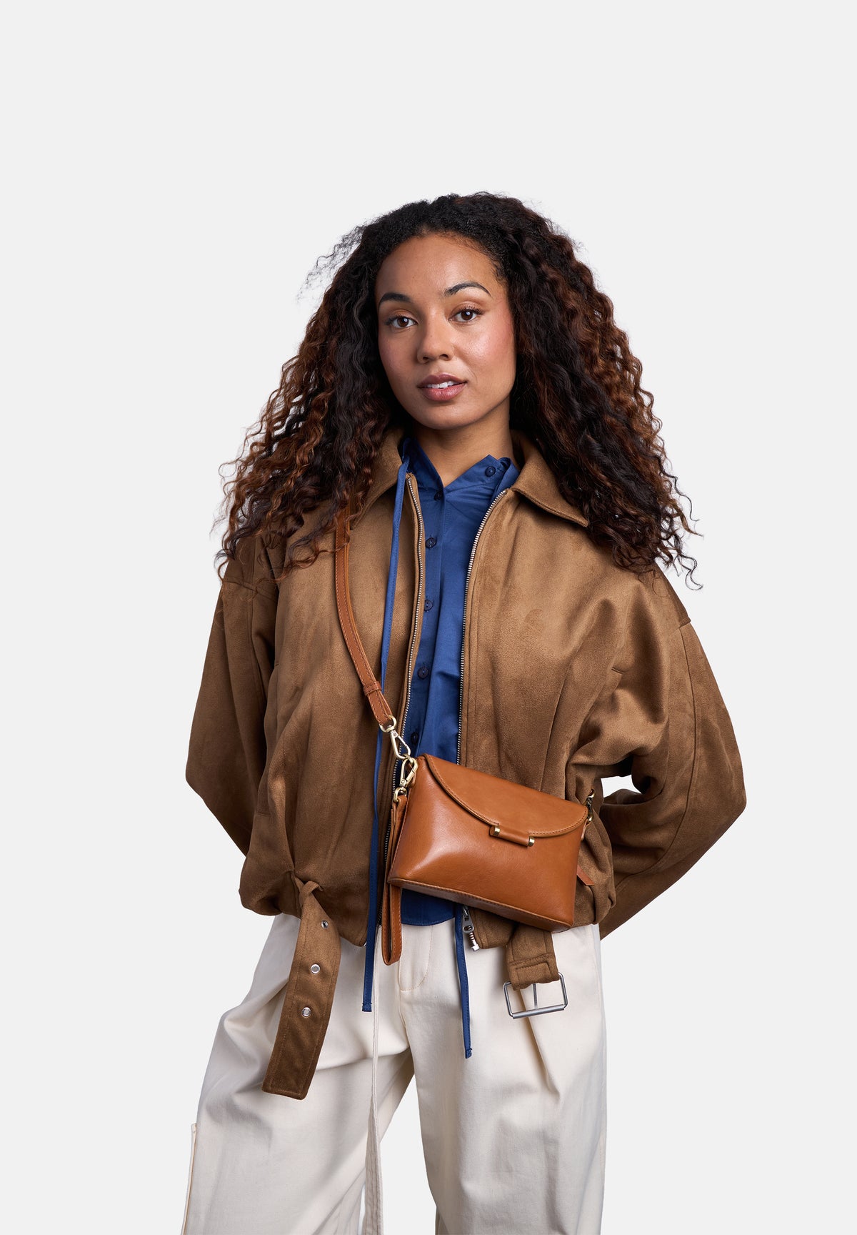 Sonia clutch, tan