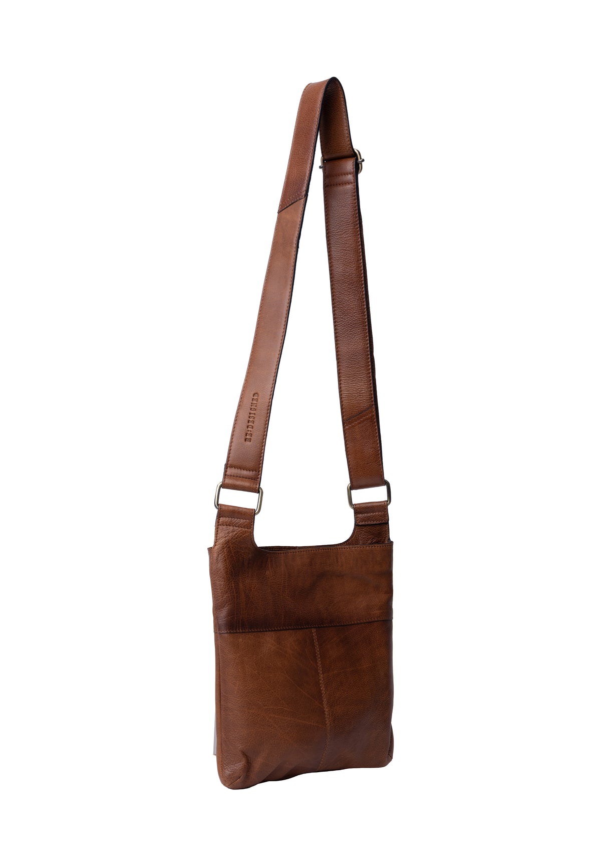 Sara leðurtaska, walnut