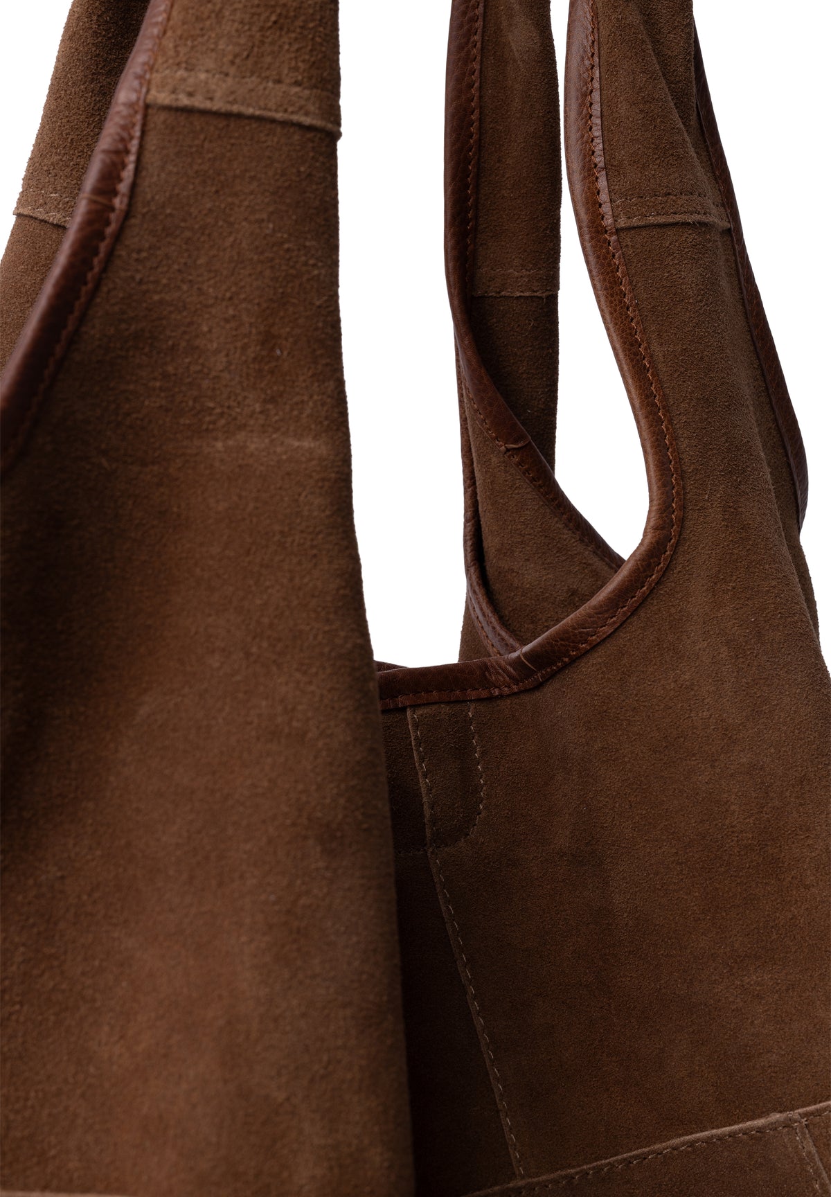 Lyra shopper, rúskinn -walnut