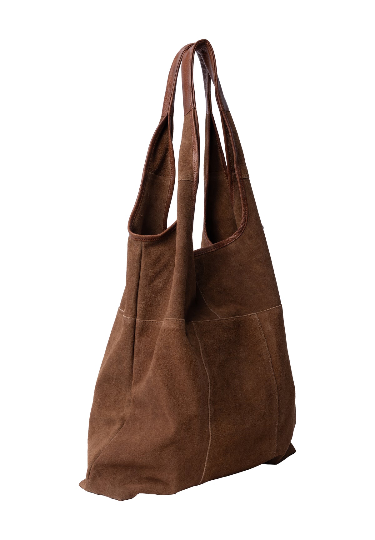 Lyra shopper, rúskinn -walnut