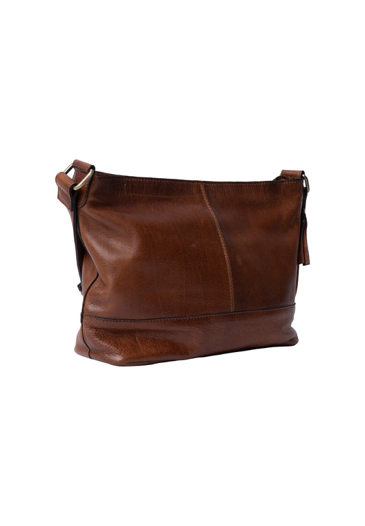Svea leðurtaska, walnut