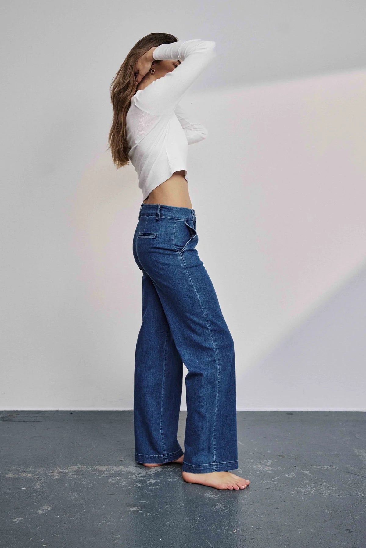 NuAmber gallabuxur, bláar-3013