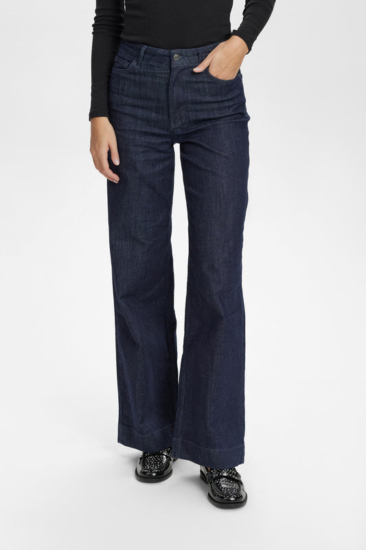 NuParis long gallabuxur, dökkbláar