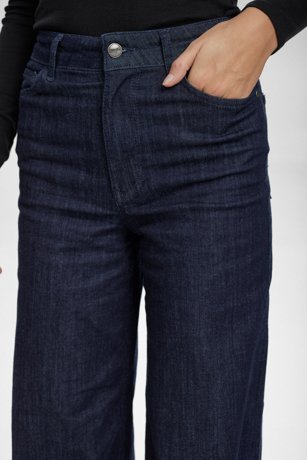 NuParis long gallabuxur, dökkbláar