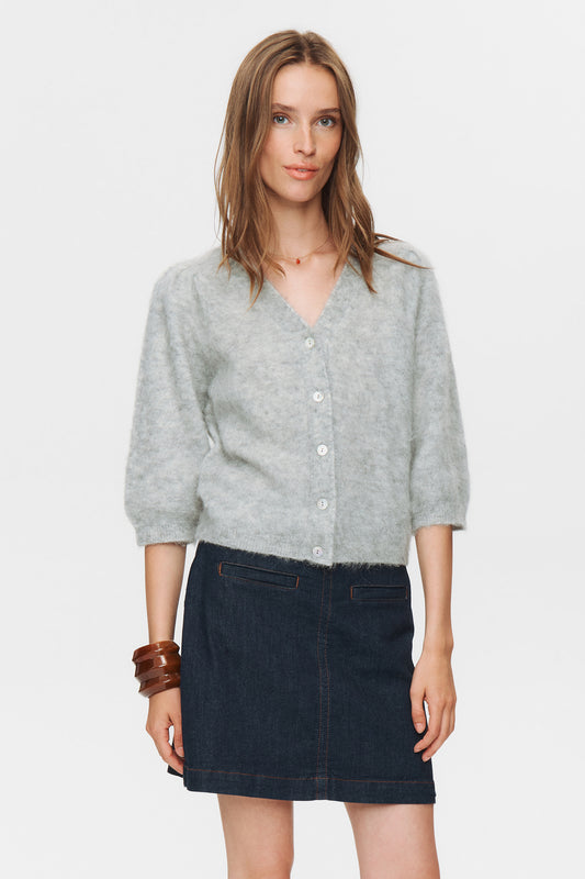 NuSuri cardigan peysa, grá