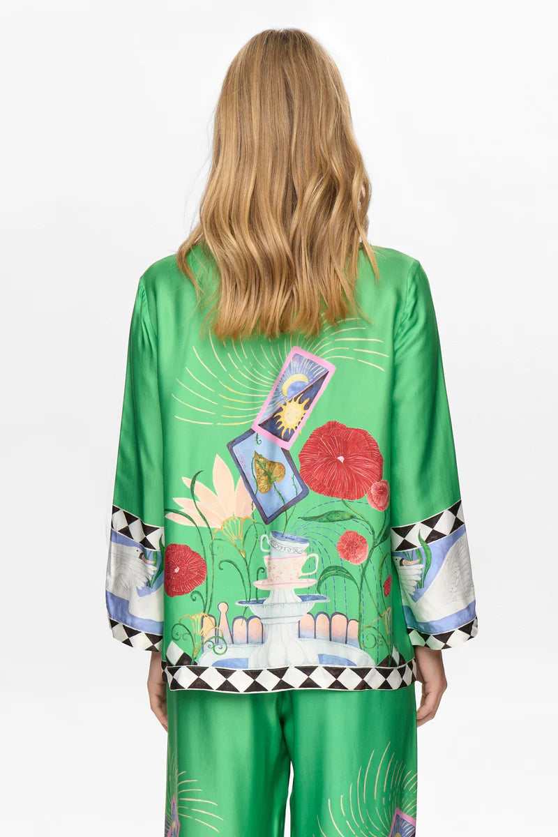 NuAdelina skyrta, græn