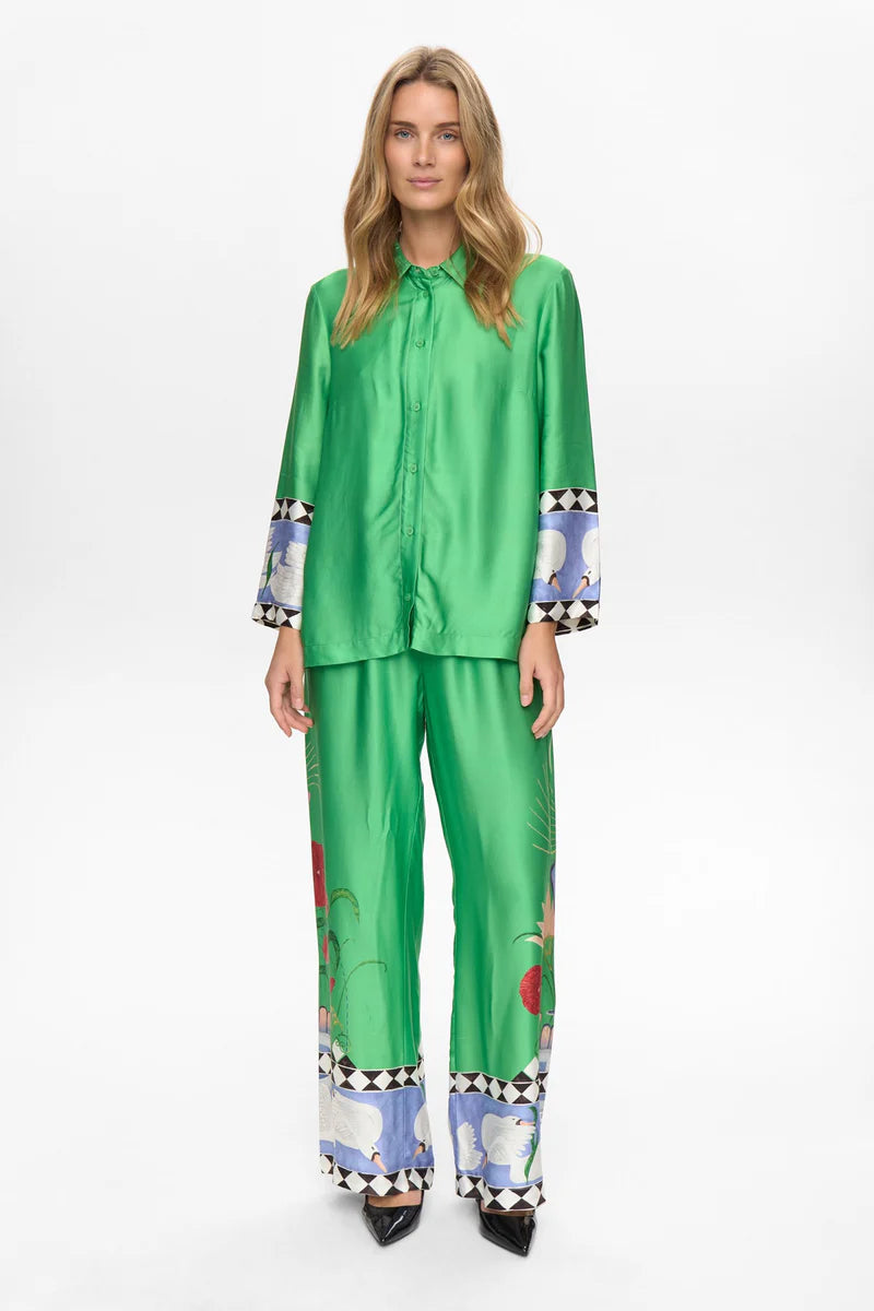 NuAdelina skyrta, græn