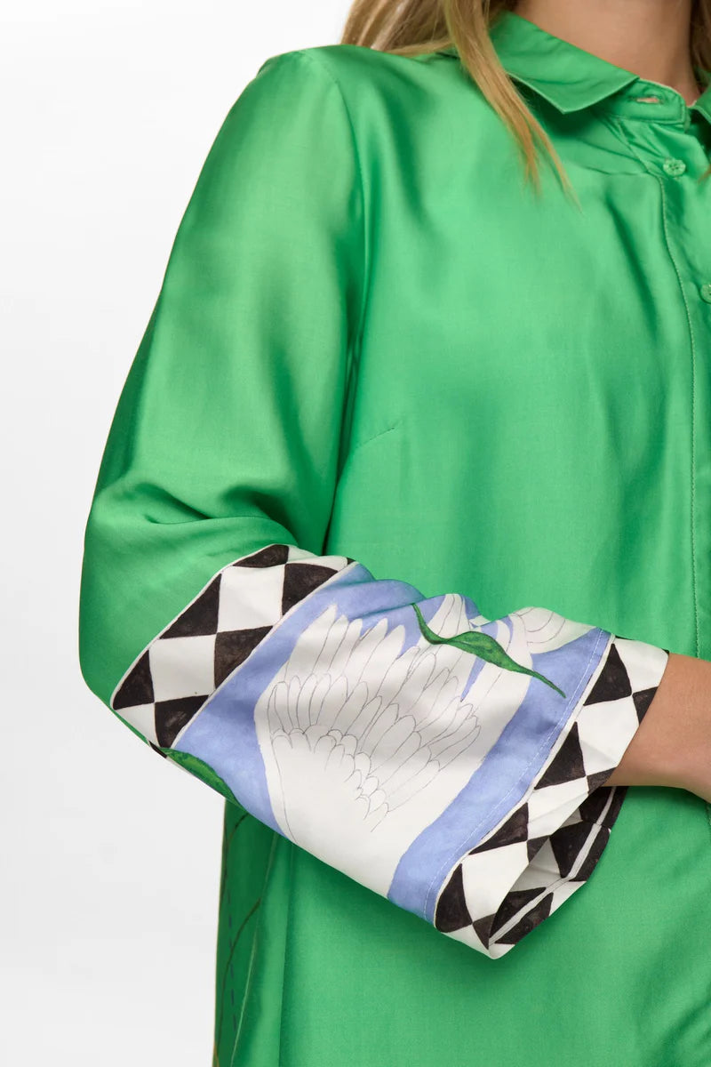 NuAdelina skyrta, græn