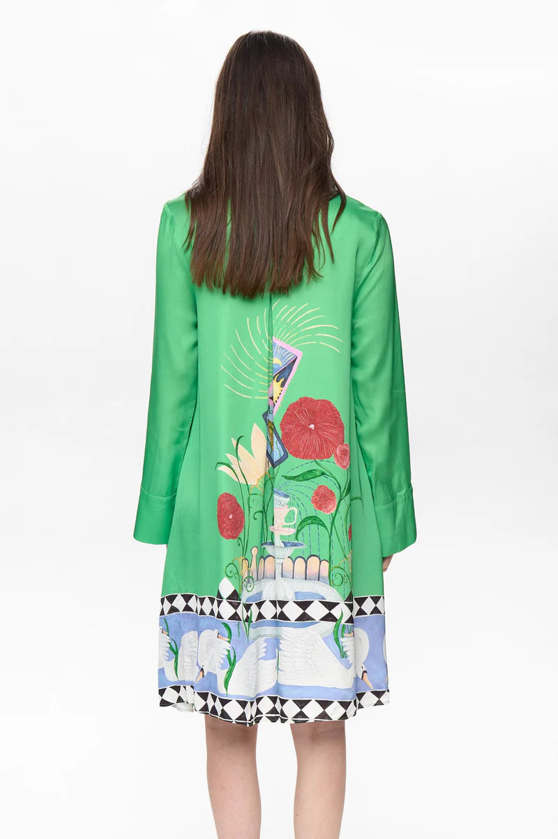 NuAdelina kjóll, grænn