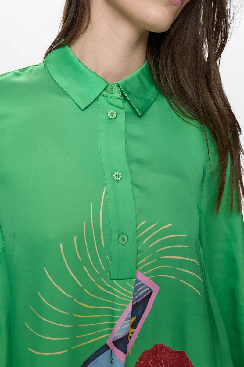 NuAdelina kjóll, grænn