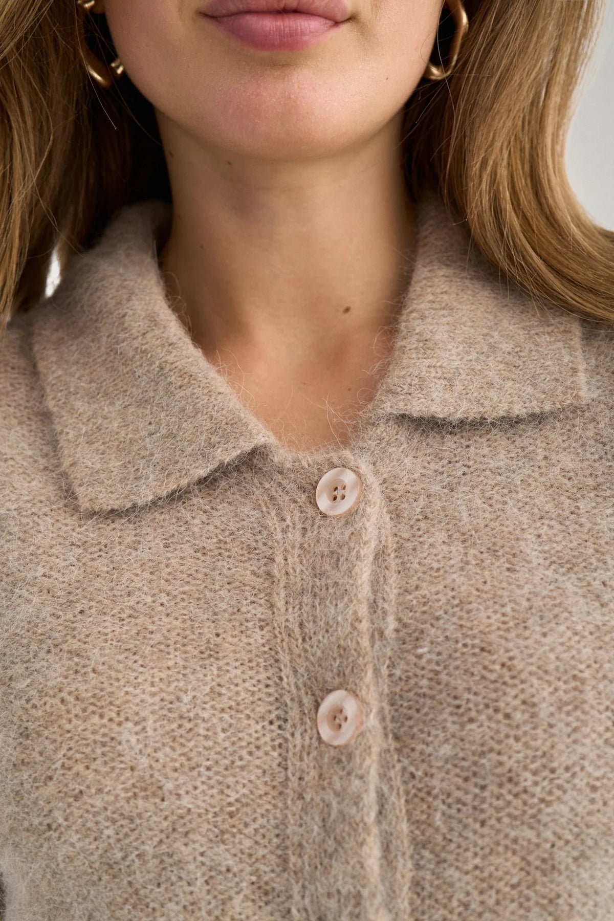 NuSalia cardigan peysa, brún