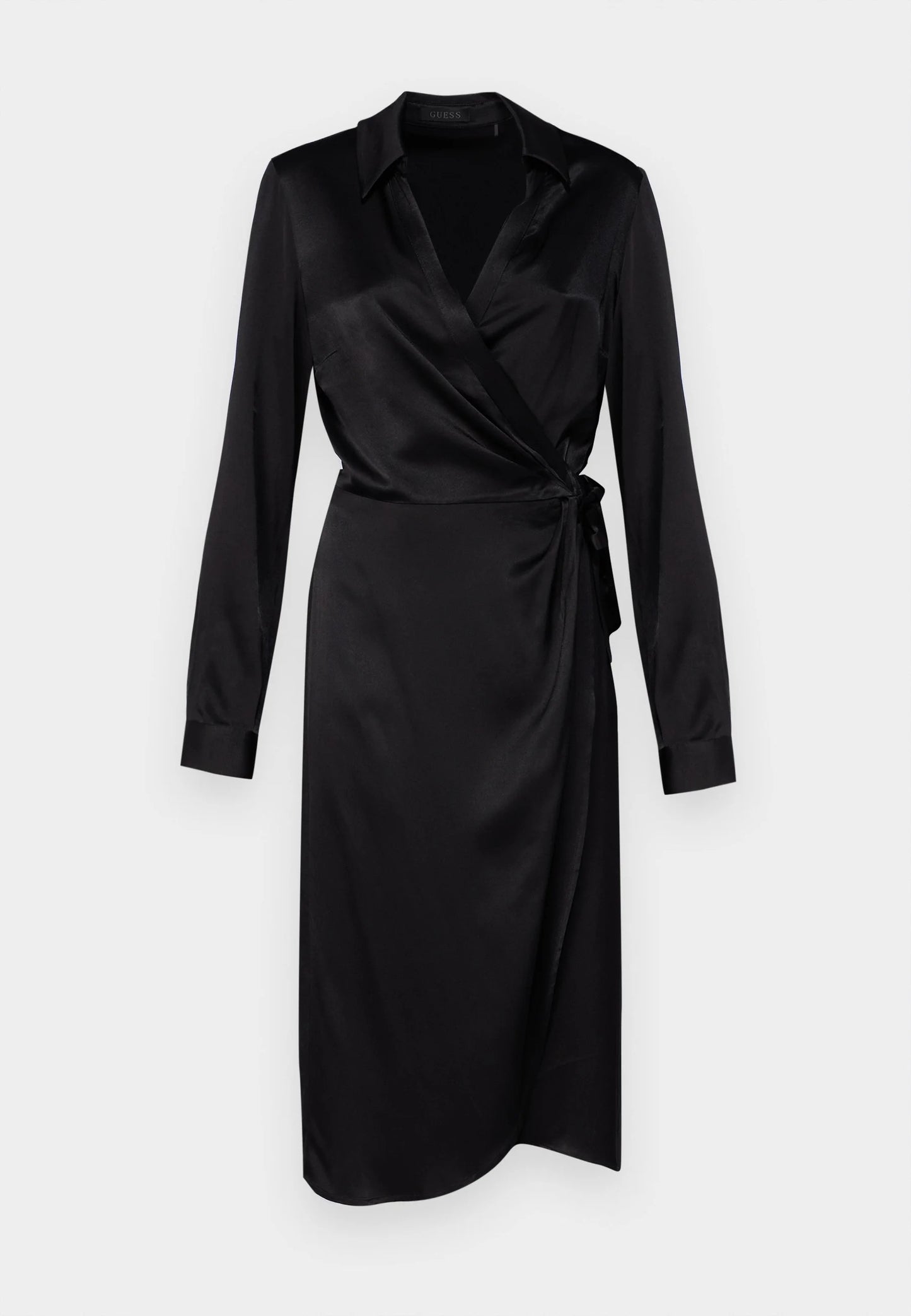Guess satin wrap kjóll