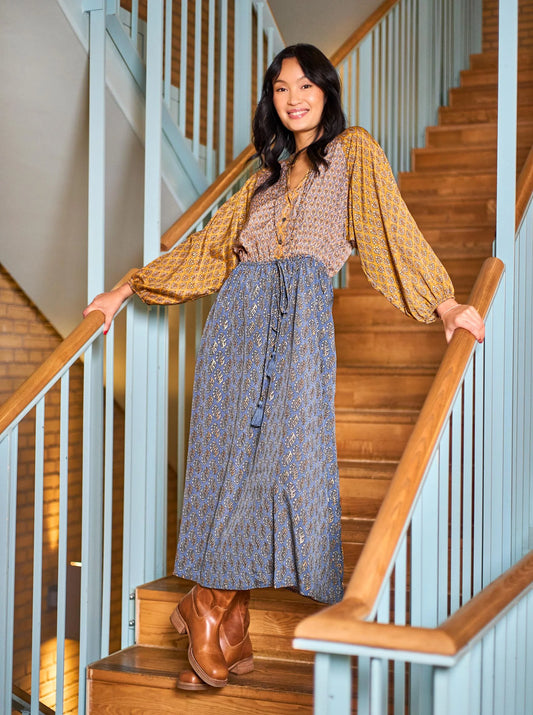 Luna raglan kjóll, golden