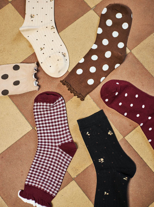 Lumina sokkar, vínrauðir