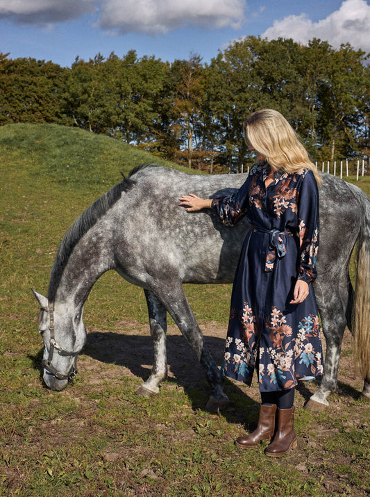 Zendaya kjóll, dökkblár