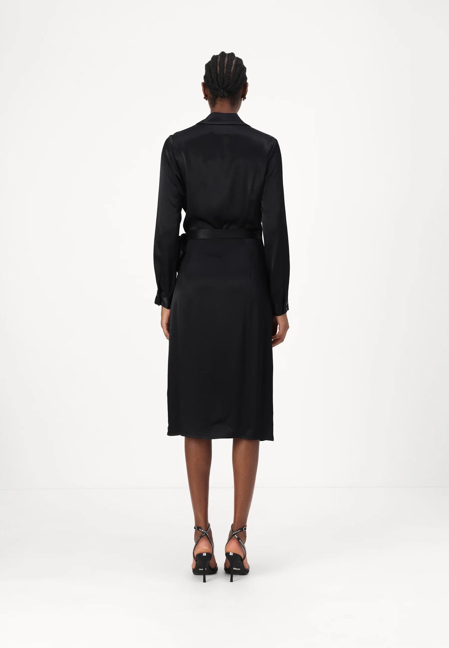 Guess satin wrap kjóll