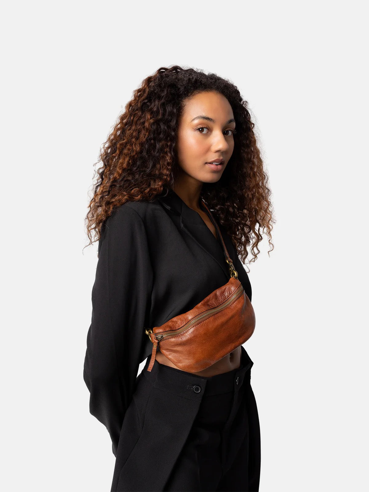 Gisela mittistaska, walnut