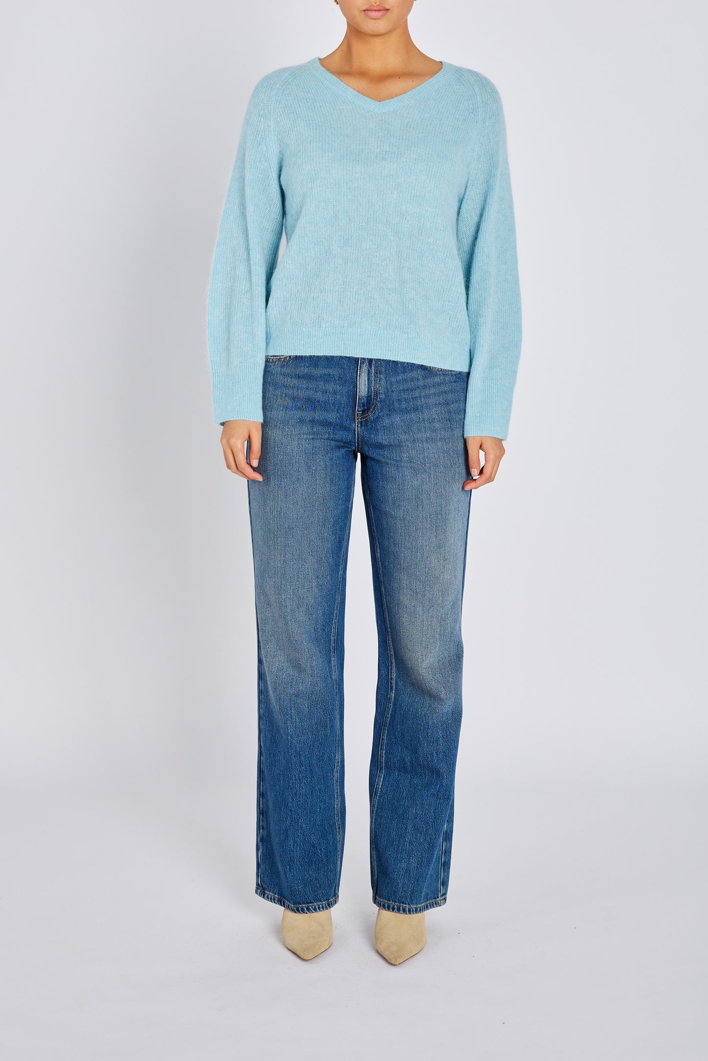 Fluffy Amera peysa, offwhite