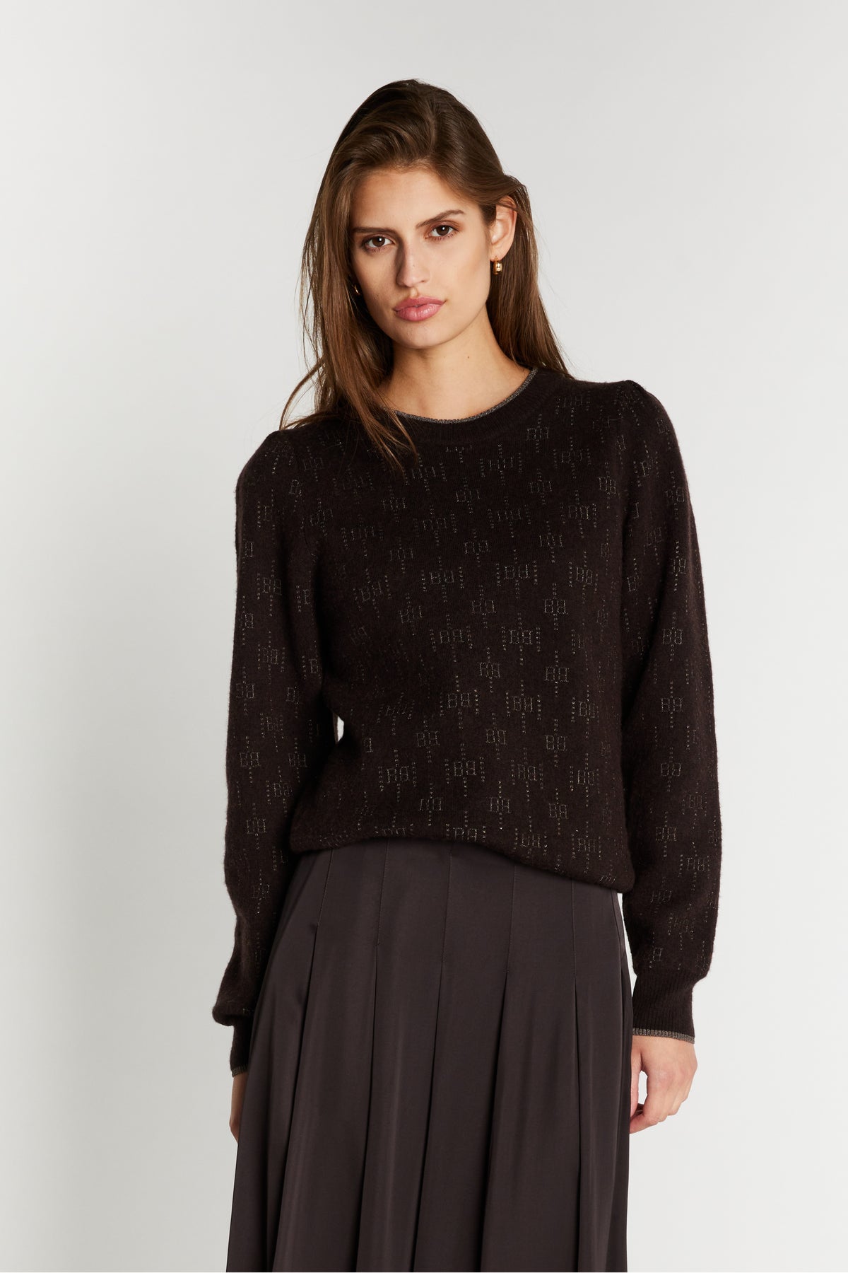 Chalina Elesa Merino ullarpeysa, brún