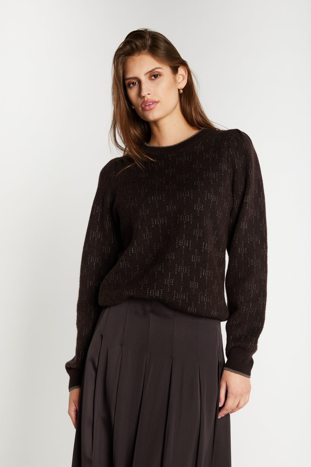 Chalina Elesa Merino ullarpeysa, brún