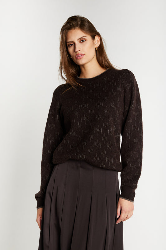 Chalina Elesa Merino ullarpeysa, brún