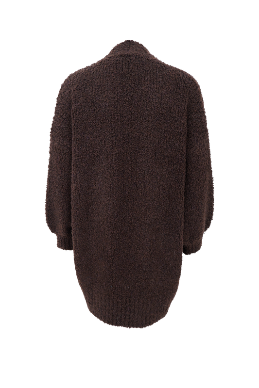 Isola prjónapeysa, dökkbrún