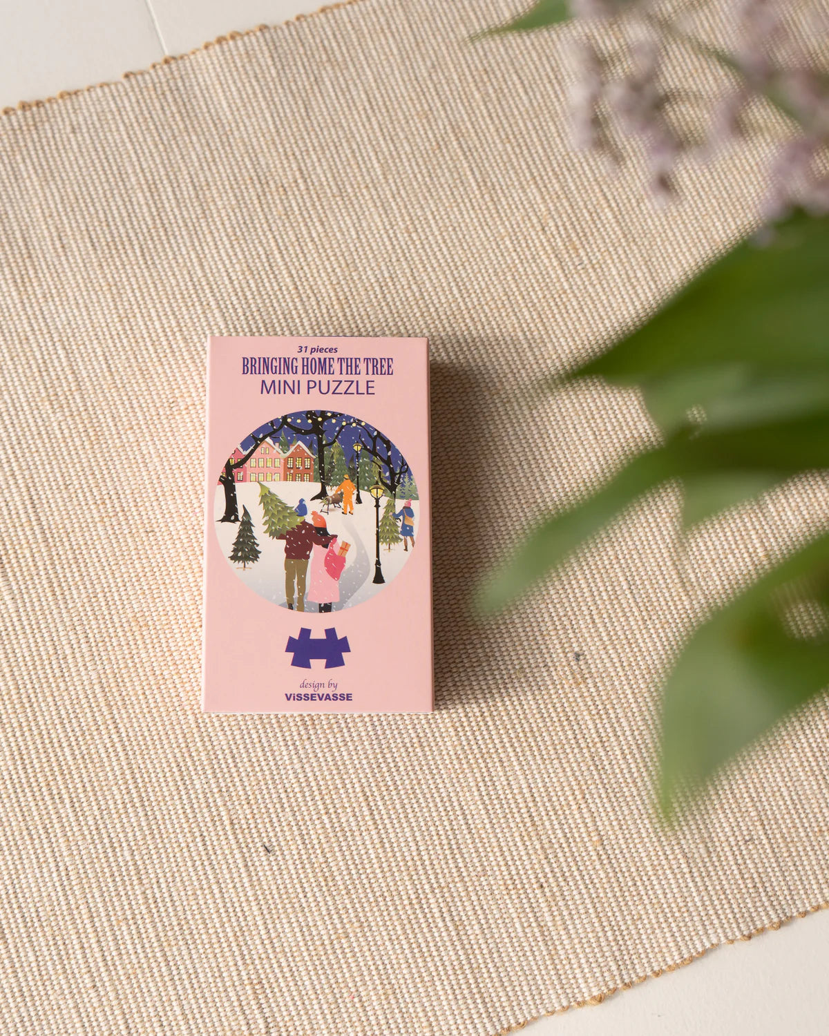 Mini púsl, heim með tréð