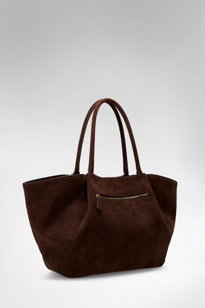 Allegra Tote Guess taska, dökkbrún