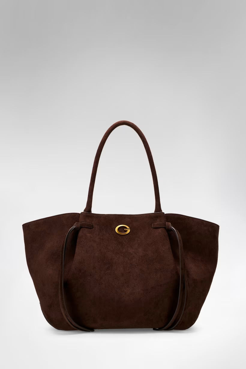 Allegra Tote Guess taska, dökkbrún