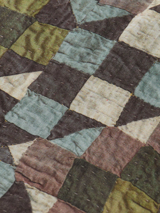 Patchwork skyrta, mynstruð