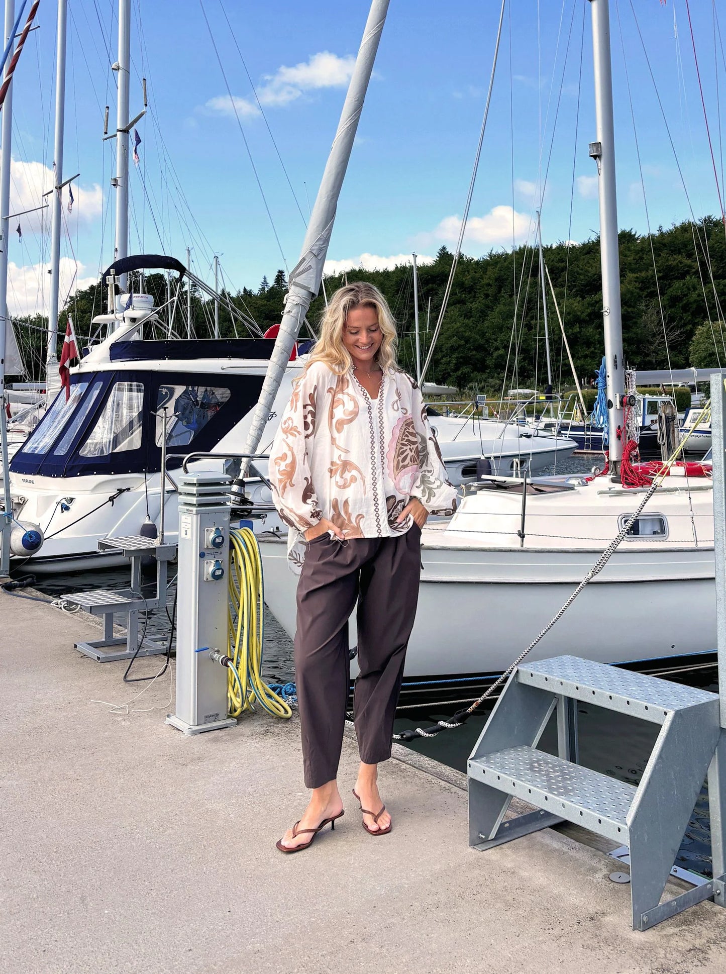 Holly blússa, ljós