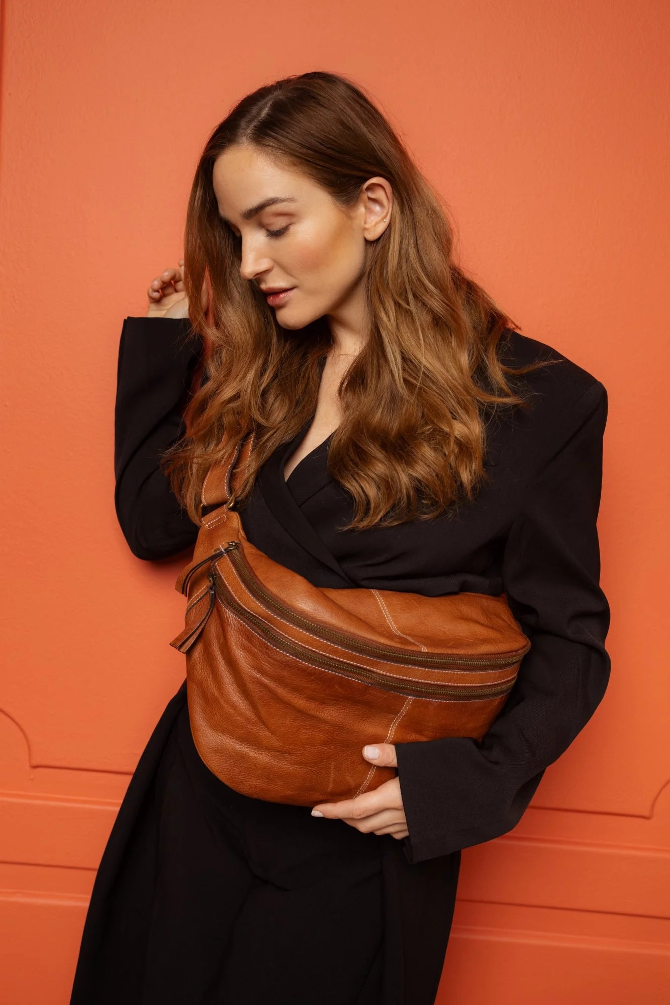 Jina mittistaska, walnut