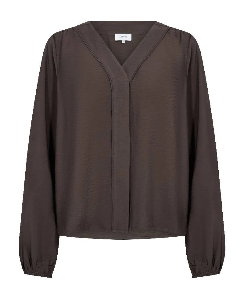 Nikki 1 blússa, coffee