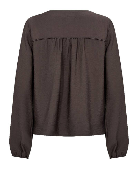 Nikki 1 blússa, coffee