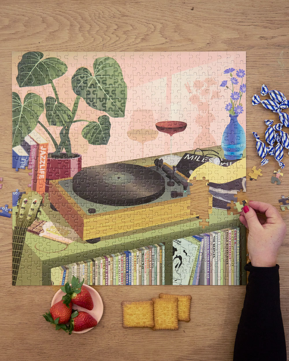 Púsl 500 bita, vínyll og ég