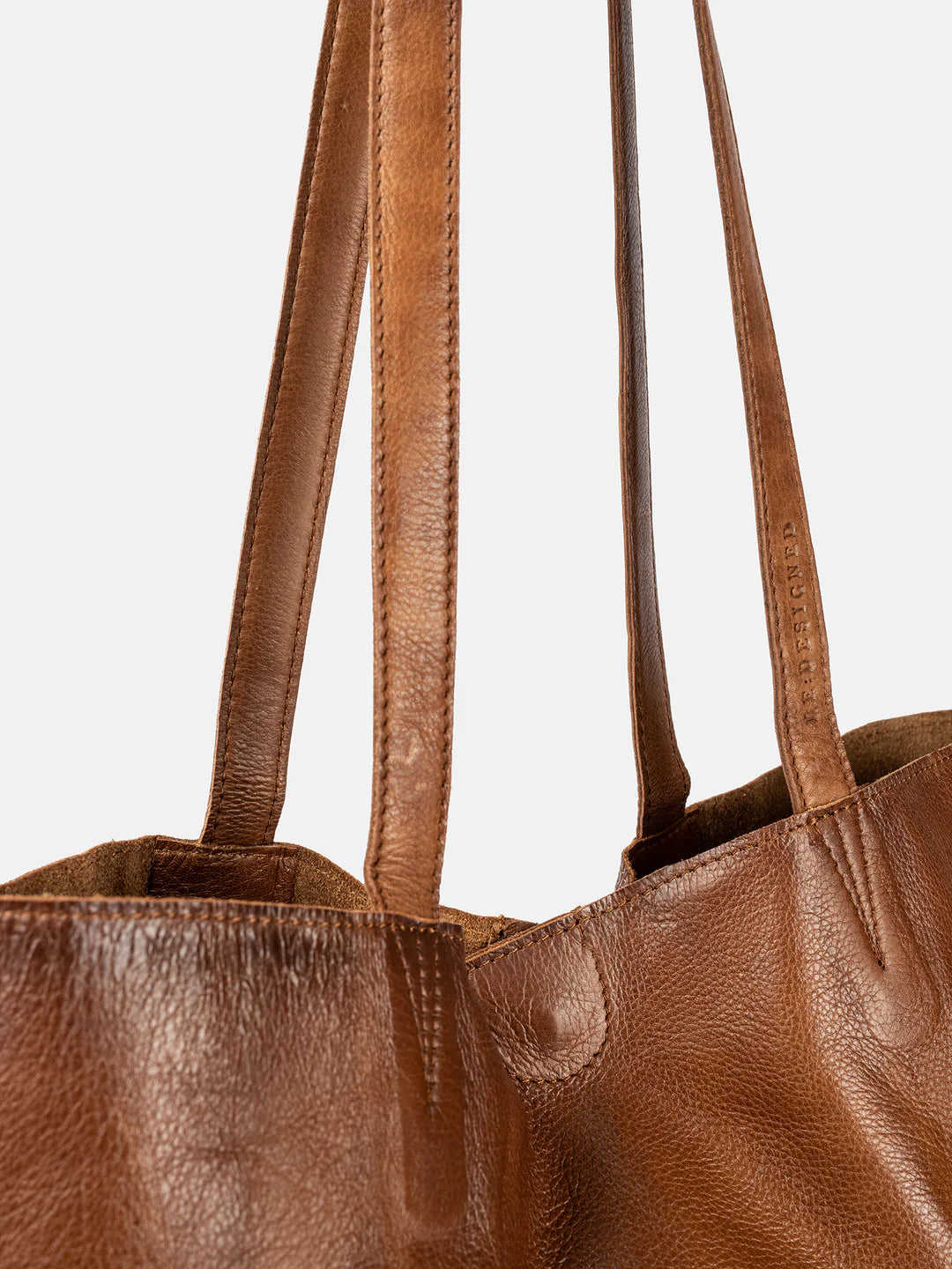 Marlo leðurshopper, walnut