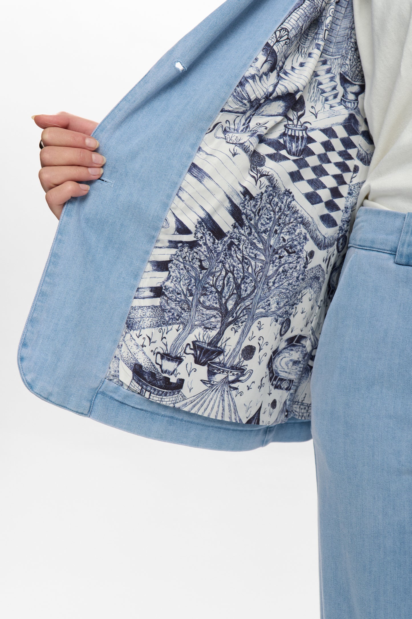 NuAletta gallablazer, ljósblár