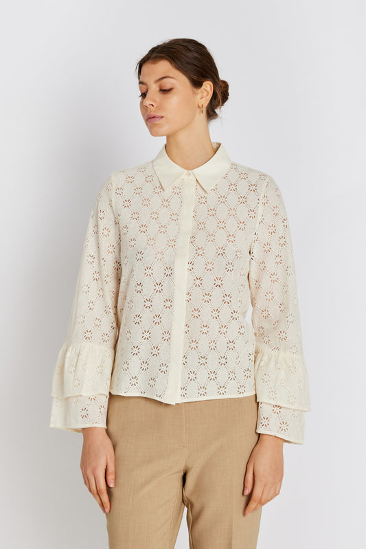 Rue De Femme bróderuð skyrta